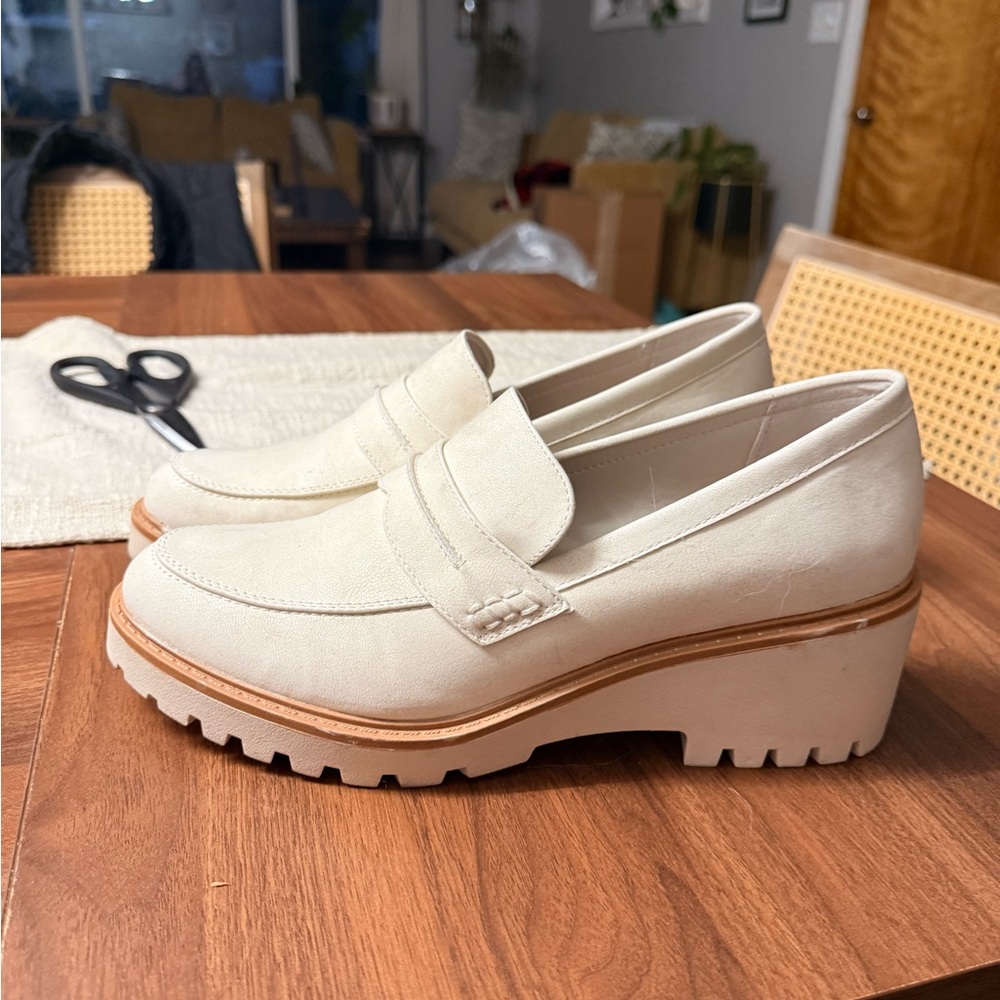 Maurices Off-White Chunky Sole Loafers